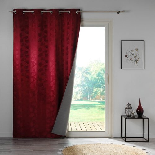 Douceur d int&amp;eacute;rieur Bordo rdeča zavesa zatemnitvena 140x260 cm Lunella &amp;ndash; Slike