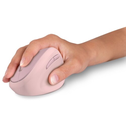 Connect IT CMO-2600-PK - Ergonomski bežični mi&amp;scaron; 800/1200/1600 DPI 1xAA roze Slike