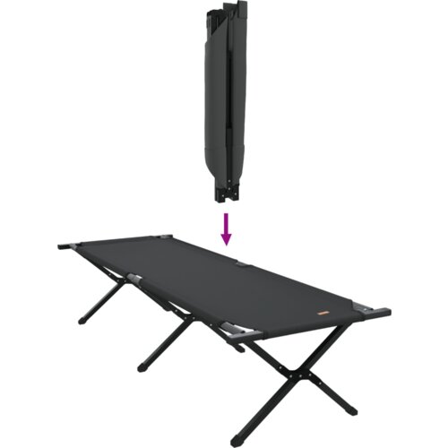 VidaXL Sklopivi suncobran s torbom crna 600D Oxford tkanina Slike