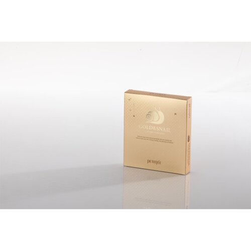 Petitf&amp;eacute;e Gold &amp;amp; Snail intenzivna hidrogelna maska s polžjim ekstraktom 5x30 g Slike