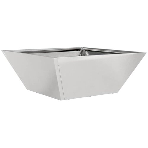  Vrtna saksija 5 pcs Srebrno 40 x 40 x 15 cm Nehrđajući čelik Slike