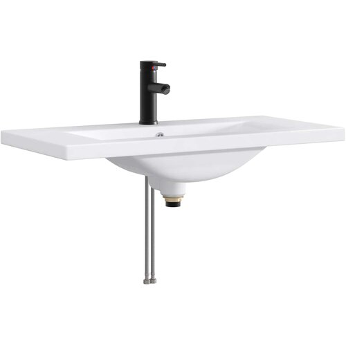 vidaXL Lavabo - Umivaonik za kupaonicu Mat Crna 81 x 40 x 17 5 cm Metal - Mat crna 81 x 40 x 17 5 cm Cene