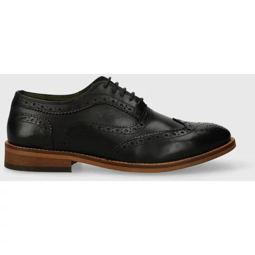 Barbour Kožne cipele Isham za muškarce, boja: crna, MFO0693BK71