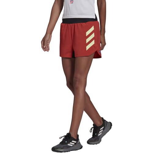 Adidas ženski šorc za trčanje, crvena H11754 Slike