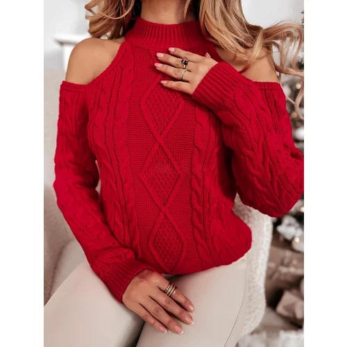 Beloved Vellora pulover rdeč