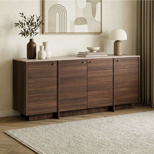 Hanah home komoda Varen, 180 cm, travertin / orah Milano Cene