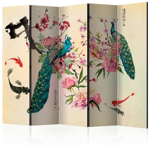Artgeist Paravan Peacock Love I, 5-Delni, Akustičen Cene