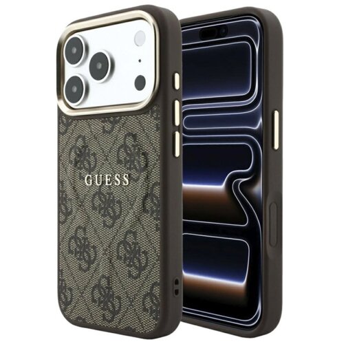 SAS CG MOBILE Maska Guess 4G Embossed Classic MagSafe za Samsung iPhone 17 Pro/ 18 Pro braon Cene