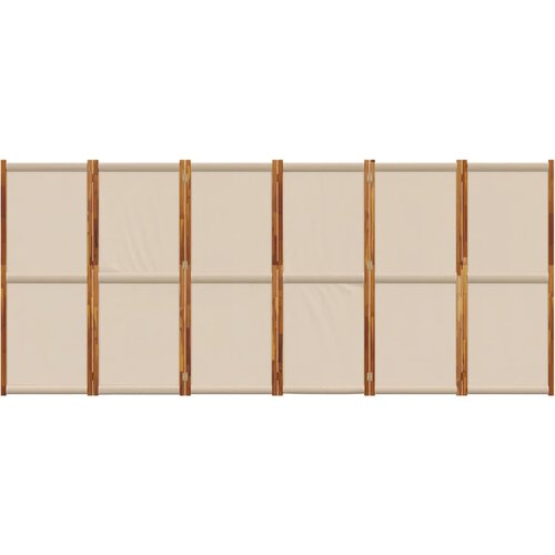  pregrada s 6 panela smeđesiva 420x180 cm Slike