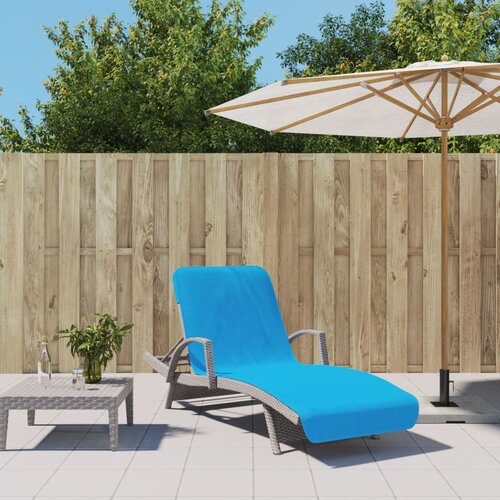 VidaXL brisače za plažo 2 kosa turkizne 75x200 cm tkanina 400 gsm Slike