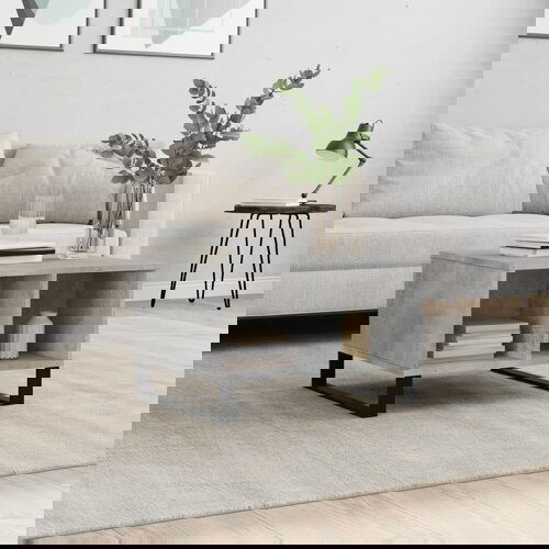 VidaXL Klubska mizica betonsko siva 60x50x36,5 cm inženirski les Slike