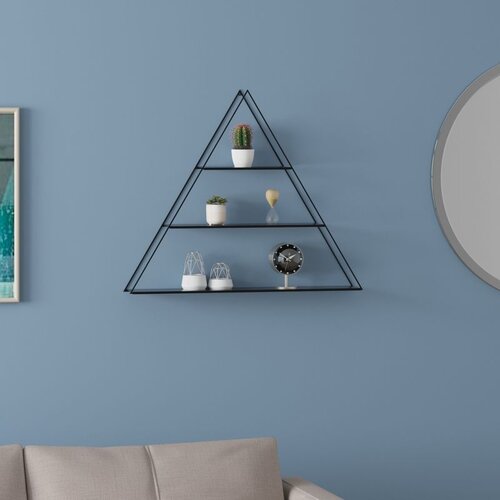Hanah home cara black wall shelf Slike
