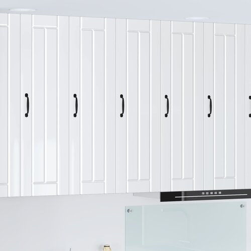  Ormar za Zid Lucca Bijela visokog sjaja 30 x 31 x 100 cm Slike