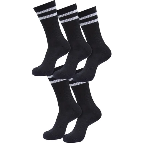 Urban Classics Double Stripe 5-Pack socks black/white