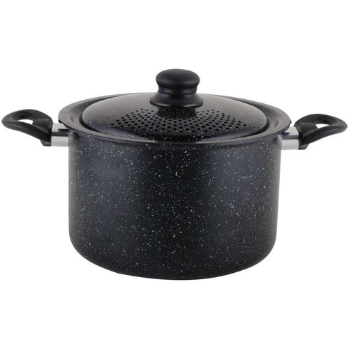 Royalty RL5.7APP LONAC ZA TESTENINU SA CEDILJKA POKLOPCEM 24CM CRNI/ CRVENI Cene