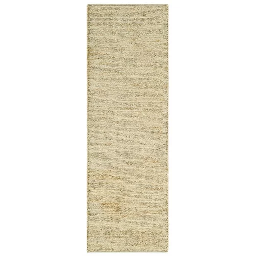 Asiatic Carpets Bež ročno tkan tekač iz jute 66x200 cm Soumak –