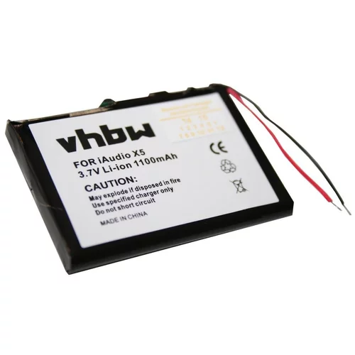 VHBW baterija za cowon iaudio X5 / M3 / M5, 1100 mah