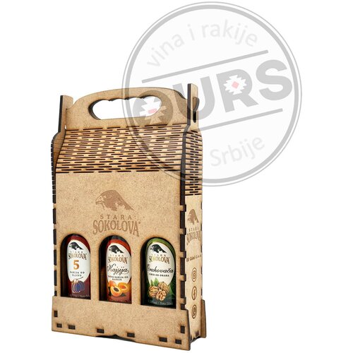 Stara Sokolova drveni Mini Mix 3x0,05L Slike