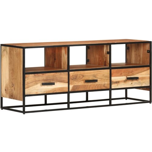 The Living Store TV omarica 110x30x45 cm trden akacijev les - TV Omarica, (21376987) Slike