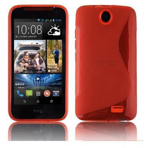 Cadorabo Case, združljiv s HTC v Candy Apple Red - Za&scaron;čitni pokrov iz fleksibilnega silikona TPU, (20588415) Cene