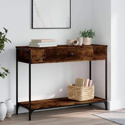 Konzolni stol boja hrasta 100 x 34 5 x 75 cm konstruirano drvo Cijene