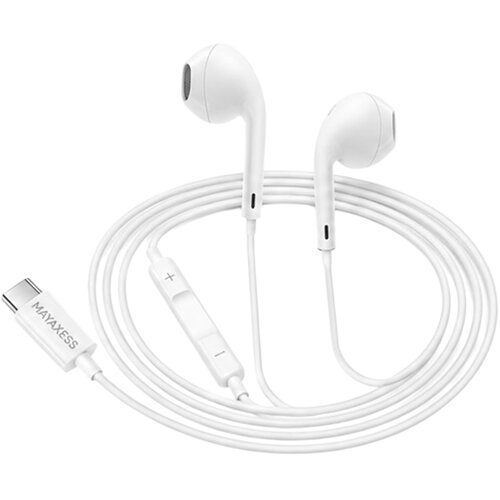 Oem Mayaxess, Žične USB-C slu&scaron;alke z vgrajenim mikrofonom za Galaxy S22 Ultra, Bela, (5000299380) Cene