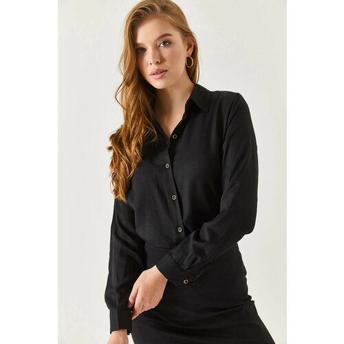 armonika Plus Size Shirt - Black - Regular fit Cene