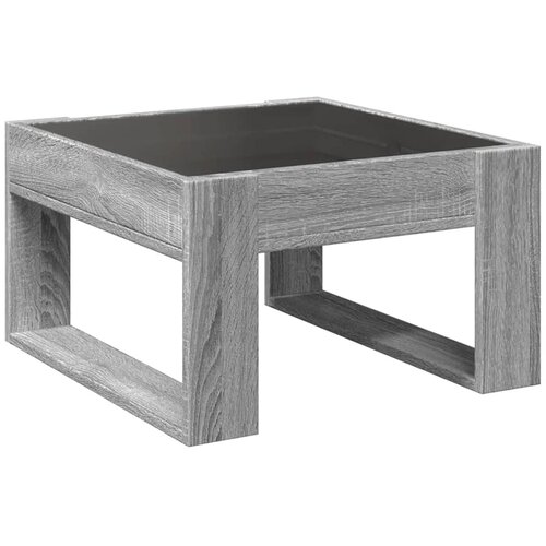  Stolić s beskonačnim LED svjetlima boja hrasta 50x53x30 cm Slike