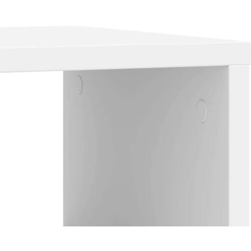 VidaXL Bočni stolić s kotačima bijeli 50x30x55 cm konstruirano drvo Slike