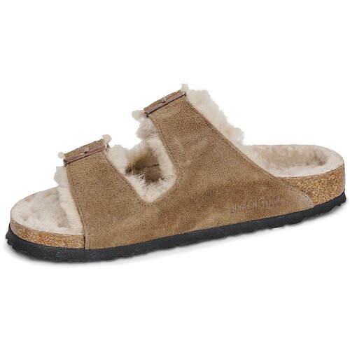 Birkenstock Natikači Arizona Shearling Kostanjeva Slike
