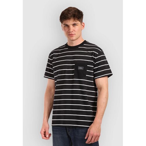 Horsefeathers Alpha T-shirt black stripes Cene