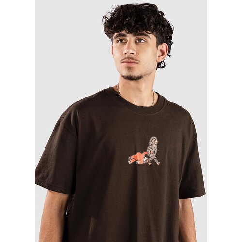A-Lab Monkey Walk Boxy T-shirt dark chocolate Slike