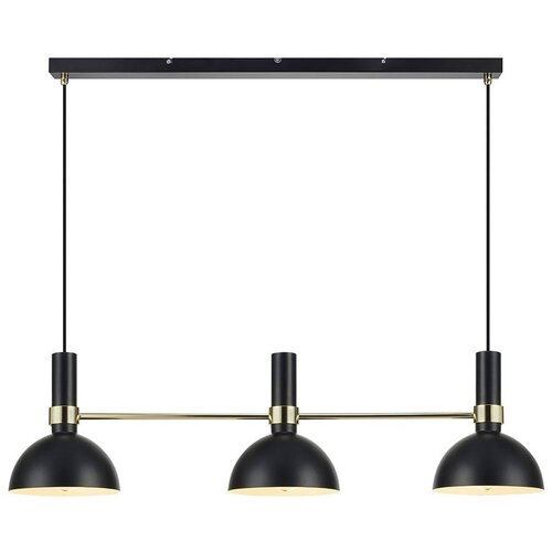 Marksl&amp;ouml;jd crna trostruka stropna lampa Larry Black Gold Slike