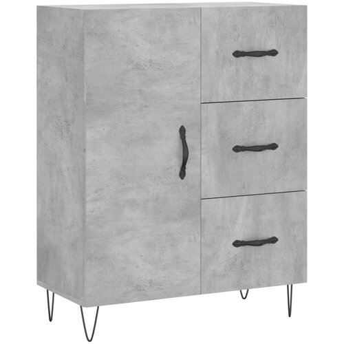 Maison Chic Komoda - Predalnik betonsko siva 69,5x34x90 cm inženirski les, (21719348) Slike