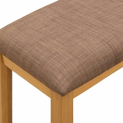  Klupa za blagovanje 95 x 32 x 45 cm Čvrsto Hrastovo Drvo Siva Slike