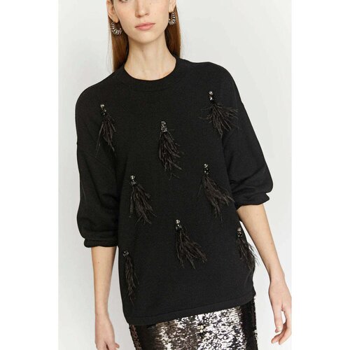 Isabelle Blanche Puloverji - Črna Cene