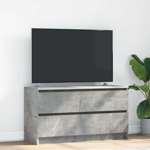 vidaXL TV omarica betonsko siva 100x35x54 cm inženirski les Cene
