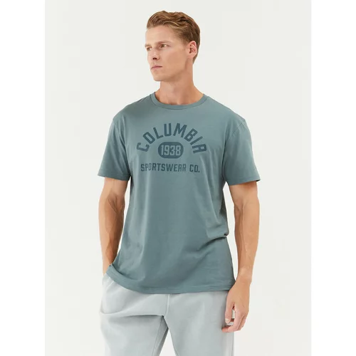 Columbia Majica CSC Basic Logo™ Short Sleeve Zelena Regular Fit