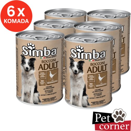 Simba za pse divljač 415g, pakovanje 6 kom Slike