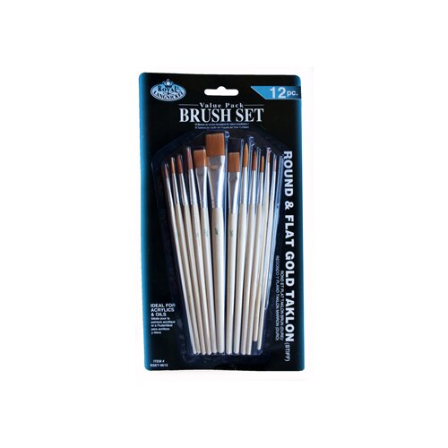  Kistovi Royal & Langnickel - 12-dijelni set (set kistova - okrugli a) Cene