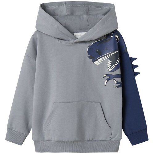 Name it pulover DH 13246680 NMMNASH LS NREG SWEAT WH BRU BOX F modra 110 Slike