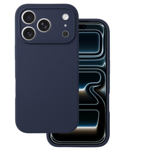 Onasi Silikonski ovitek za iPhone 17 Pro Max - mat liquid temno moder Cene