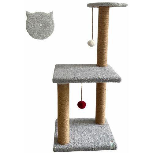 Paws & Whiskers grebalica za mačke tina 2, siva Cene