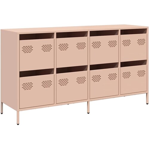 Maison Chic Komoda - Predalnik roza 135x39x73,5 cm hladno valjano jeklo, (21717563) Slike