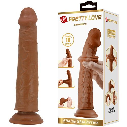 Fantazija Dildo sa kozicom koja se pomera 25cm Sharife Cene