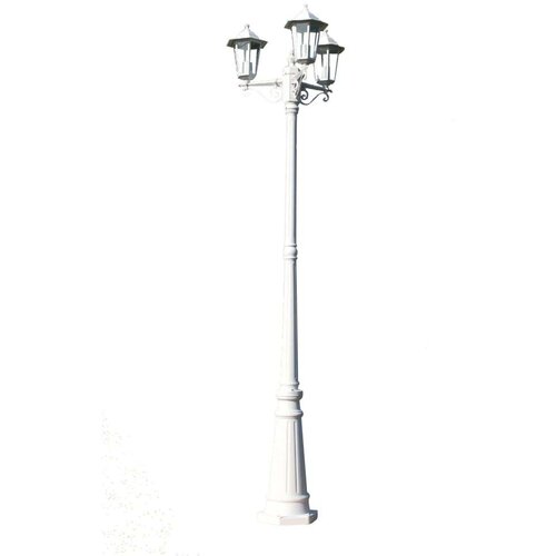  Stupna svjetiljka 3-lanterne 215 cm bijela Slike