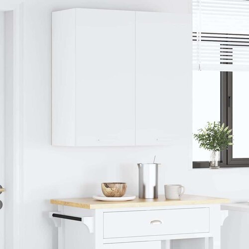 VidaXL viseći ormarić riga bijelo 80 x 31 x 80 cm konstruirano drvo Slike