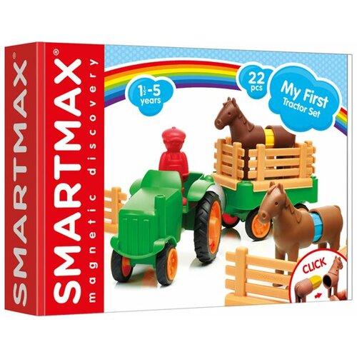 Smartgames kreativni set - magnetni konstruktori smartmax my first tractor smx 222 Slike