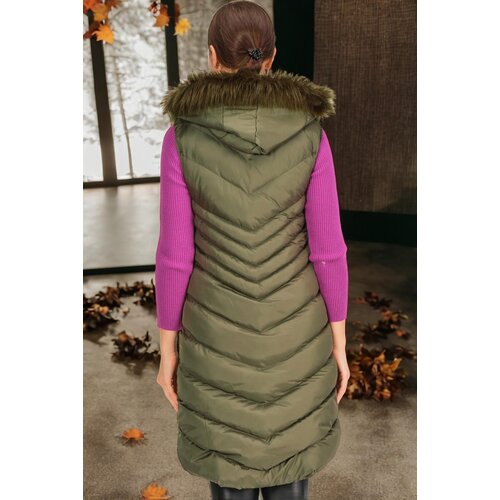 Dewberry Z6725 WOMEN'S VEST-DARK KHAKI Cene