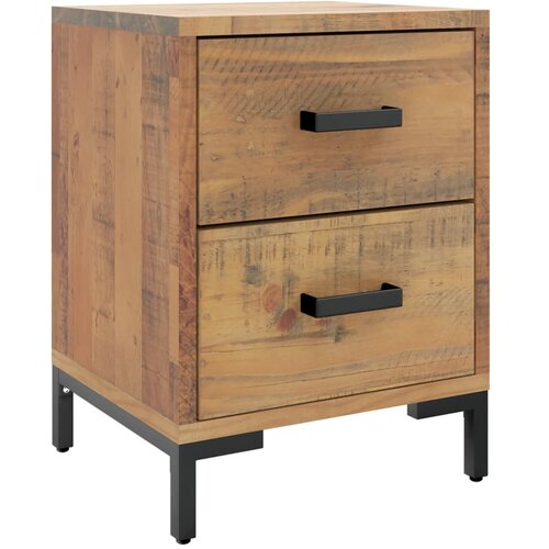 Maison Chic Nočna omarica - Nočna miza rjava 36x30x45 cm trdna borovina, (21688849) Cene
